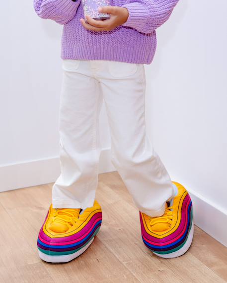 Chaussons antidérapants pour enfants Multicolore+Noir+Rouge 3 - vertbaudet enfant 