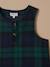 Robe chasuble imprimée tartan fille Carreaux vert/marine 2 - vertbaudet enfant 