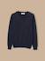Pull col v garçon Gris chine+Marine 3 - vertbaudet enfant 