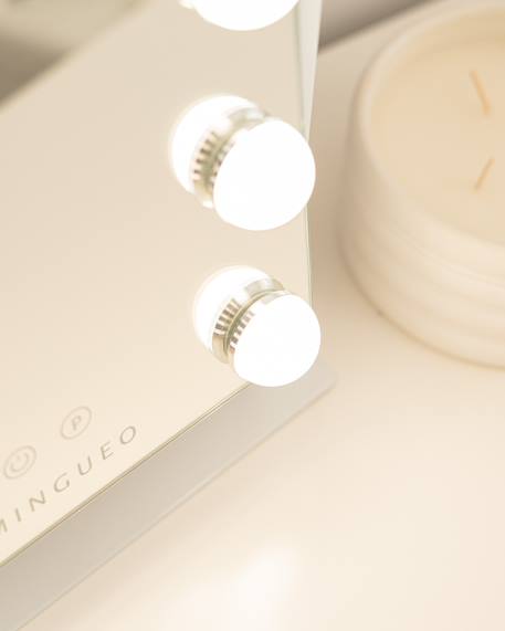 Miroir coiffeuse 9 led intensité réglable Blanc 6 - vertbaudet enfant 