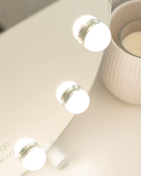 Miroir coiffeuse 11 led intensité réglable Blanc 5 - vertbaudet enfant 