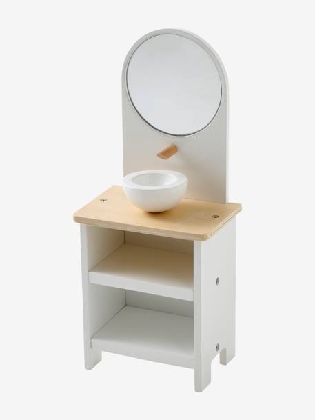 Mobilier de salle de bain pour poupée mannequin en bois FSC® blanc 5 - vertbaudet enfant 