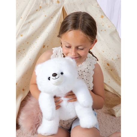 Peluche Floppy choopy ours polaire 40 cm Blanc 1 - vertbaudet enfant 