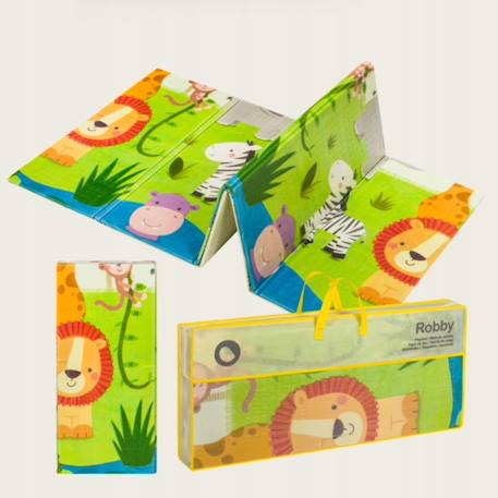 Tapis d’éveil Zora double face 180 x 200 cm avec isolation du sol Beige 5 - vertbaudet enfant 