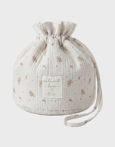 Panier de rangement nomade coton bio Rose 3 - vertbaudet enfant 
