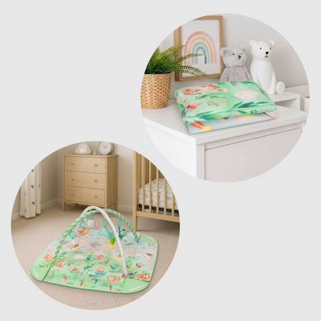 Tapis d’éveil bébé 2en1 inga avec fonction parc et jouets interactifs Multicolor 6 - vertbaudet enfant 