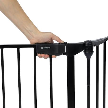 Barrière bébé modulaire 5 panneaux Black 2 - vertbaudet enfant 