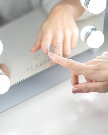Miroir coiffeuse 9 led intensité réglable Blanc 4 - vertbaudet enfant 
