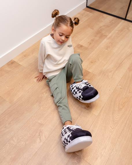 Chaussons antidérapants pour enfants Multicolore+Noir+Rouge 10 - vertbaudet enfant 