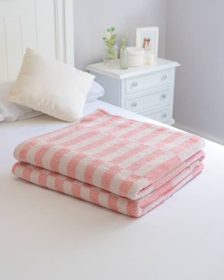 Couverture pour lit et canapé Beige+Rose 7 - vertbaudet enfant 