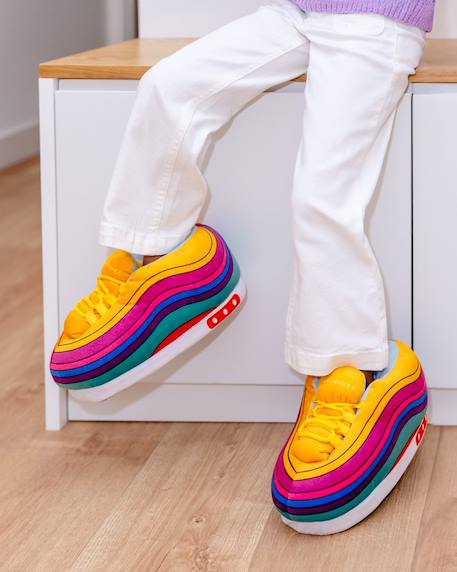 Chaussons antidérapants pour enfants Multicolore+Noir+Rouge 6 - vertbaudet enfant 