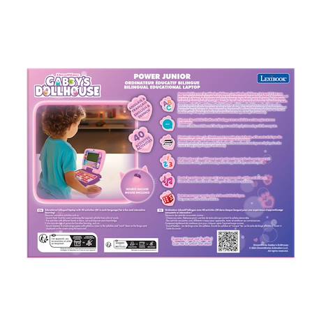 Mon premier ordinateur éducatif gabby et la maison magique (en/fr) ROSE 4 - vertbaudet enfant 
