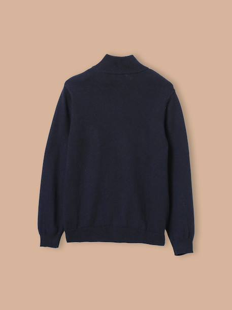 Cardigan col montant garçon Marine 2 - vertbaudet enfant 