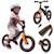 Draisienne bart air légère jusqu’à 30 kg avec guidon et selle réglables Black+Green forest+Pink violet 1 - vertbaudet enfant 
