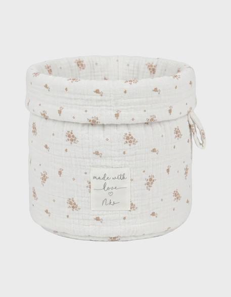 Panier de rangement nomade coton bio Rose 4 - vertbaudet enfant 
