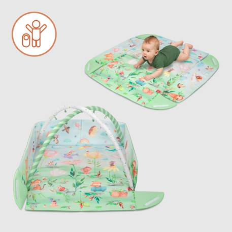 Tapis d’éveil bébé 2en1 inga avec fonction parc et jouets interactifs Multicolor 2 - vertbaudet enfant 