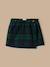 Jupe short imprimé tartan fille Carreaux vert/marine 1 - vertbaudet enfant 