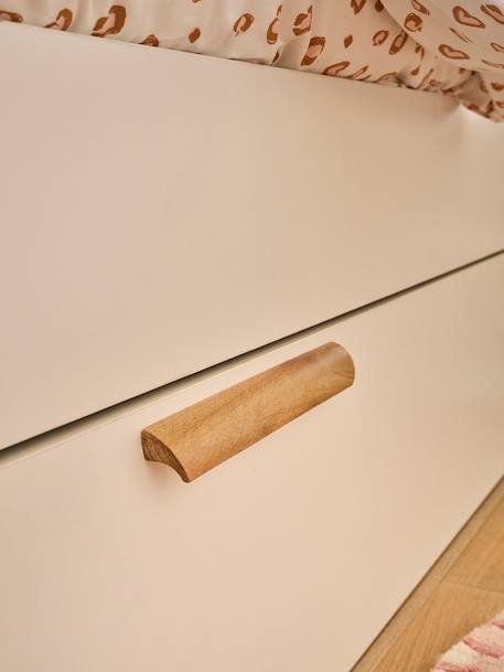 Lit enfant 90x190cm avec rangements + table de chevet réversible Japi blanc 3 - vertbaudet enfant 