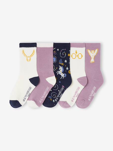 Lot de 5 mi-chaussettes tennis fille Harry Potter - vertbaudet enfant Fille-Lot de 5 mi-chaussettes tennis fille Harry Potter