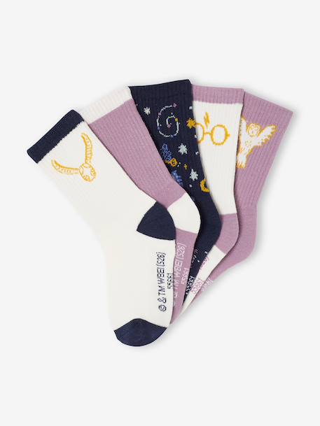 Lot de 5 mi-chaussettes tennis fille Harry Potter bois de rose 2 - vertbaudet enfant 