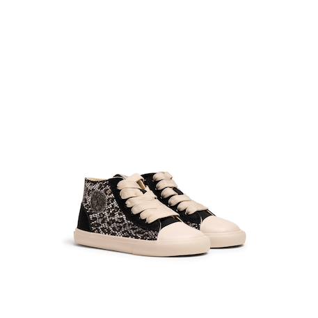Sneakers filles synthétique fermeture éclair barefoot Black 4 - vertbaudet enfant 