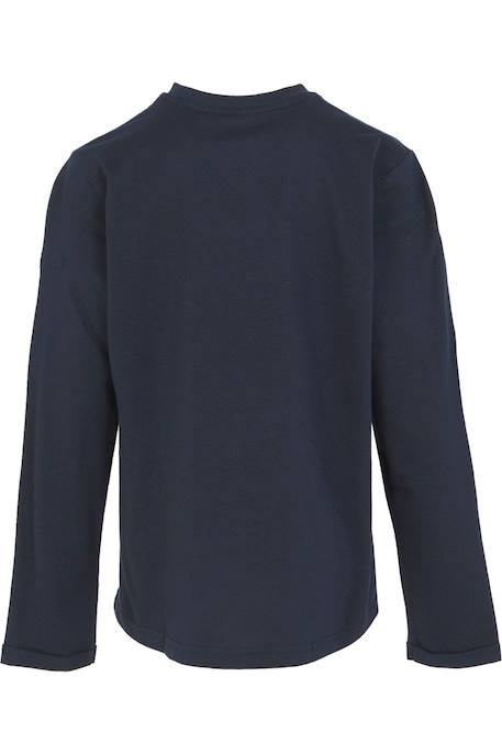 T-shirt enfant manches longues coton wenbie iii Bleu marine 2 - vertbaudet enfant 