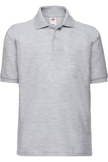 Polo polyester 65/35 Bleu ciel+Bleu marine+Bleu marine sombre+Bleu roi+Bordeaux+Gris chiné+Noir+Rose clair+Rouge+Tournesol+Vert bouteille+Violet 16 - vertbaudet enfant 