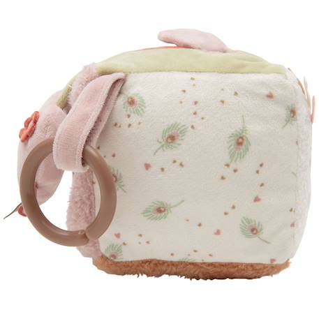 Cube d'activités spring garden Blanc, rose, marron+Blanc, vert, marron+Bleu, vert d'eau, écru+Ecru, rose, vert+Gris, marron, blanc+Marron, beige, écru+Rose, bleu, écru 21 - vertbaudet enfant 