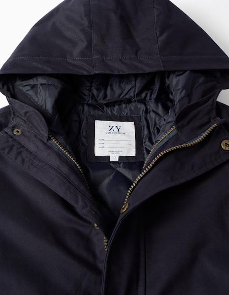 Parka 3-en-1 rembourrée avec capuche Bleu foncé 4 - vertbaudet enfant 