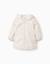 Parka à capuche avec doublure en sherpa et fleurs Blanc 1 - vertbaudet enfant 