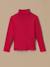 Sous-pull col montant fille - coton biologique Ecru+Rhubarbe 4 - vertbaudet enfant 