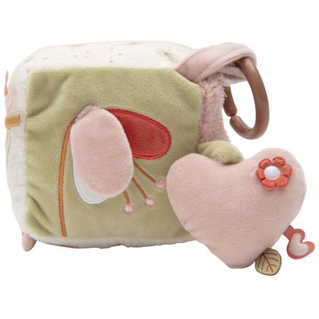 Cube d'activités spring garden Blanc, rose, marron+Blanc, vert, marron+Bleu, vert d'eau, écru+Ecru, rose, vert+Gris, marron, blanc+Marron, beige, écru+Rose, bleu, écru 22 - vertbaudet enfant 