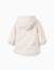 Parka à capuche avec doublure en sherpa et fleurs Blanc 2 - vertbaudet enfant 