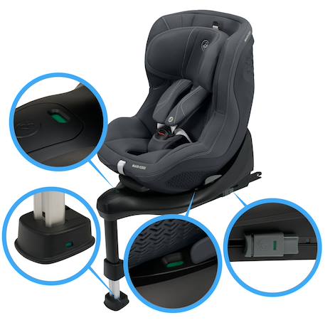 Siège auto pivotant mica 360 plus Authentic graphite+Authentic truffle 4 - vertbaudet enfant 