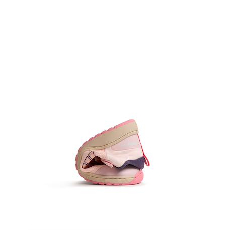 Sneakers filles synthétique fermeture adhésive barefoot Orange+Pink 9 - vertbaudet enfant 