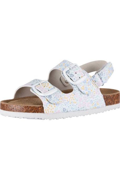 Sandales synthétique ceres Blanc floral 2 - vertbaudet enfant 