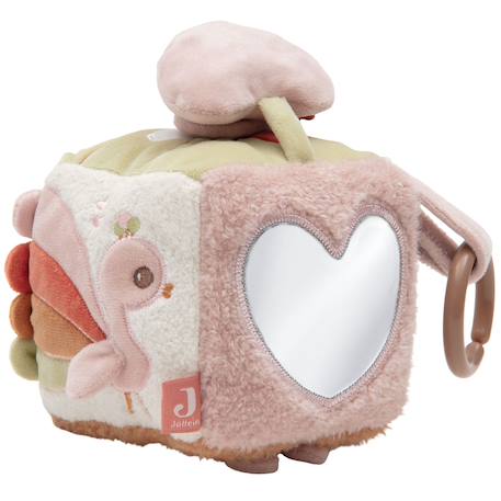 Cube d'activités spring garden Blanc, rose, marron+Blanc, vert, marron+Bleu, vert d'eau, écru+Ecru, rose, vert+Gris, marron, blanc+Marron, beige, écru+Rose, bleu, écru 19 - vertbaudet enfant 