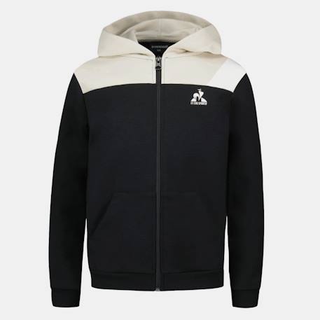Sweat zippé à capuche essentiels Noir 4 - vertbaudet enfant 