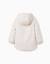 Parka à capuche avec doublure en sherpa et fleurs Blanc 2 - vertbaudet enfant 