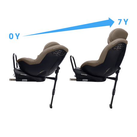 Maxi-cosi siège auto dos route mobifix pro Authentic black+Authentic truffle 8 - vertbaudet enfant 