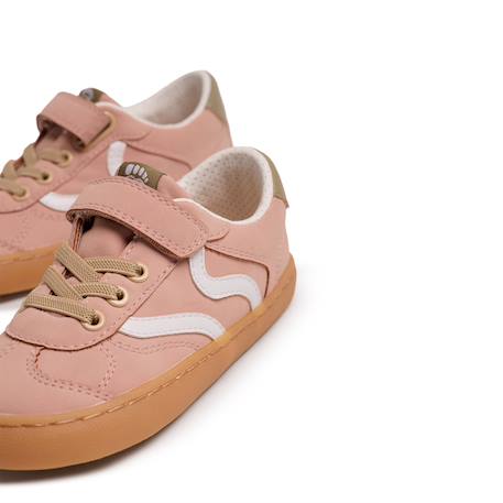 Sneakers filles synthétique lacets barefoot Pink+White 6 - vertbaudet enfant 