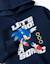 Sweat en coton peigné avec capuche et imprimé sonic Bleu foncé 3 - vertbaudet enfant 