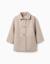 Manteau à effet laine avec doublure b&s Beige clair 1 - vertbaudet enfant 