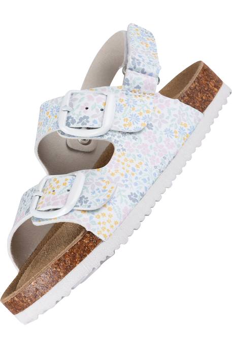 Sandales synthétique ceres Blanc floral 3 - vertbaudet enfant 
