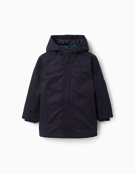 Parka 3-en-1 rembourrée avec capuche Bleu foncé 1 - vertbaudet enfant 