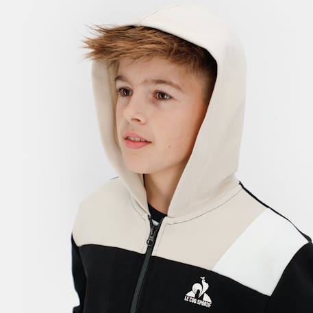 Sweat zippé à capuche essentiels Noir 3 - vertbaudet enfant 