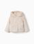 Veste en peluche douce synthétique avec capuche et poches Blanc 1 - vertbaudet enfant 