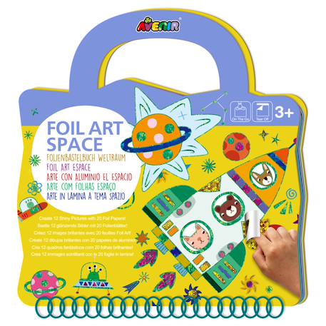 Foil art livre - espace Multicolor 1 - vertbaudet enfant 