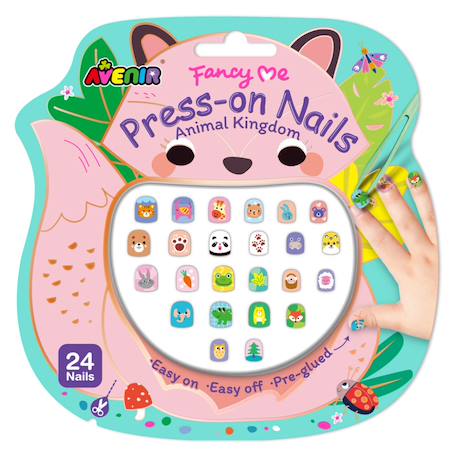 Autocollants pour ongles - royaume animal Multicolor 1 - vertbaudet enfant 