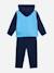 Ensemble 2 pièces gilet à capuche et bas Bleu foncé / ciel+Noir / gris foncé 2 - vertbaudet enfant 
